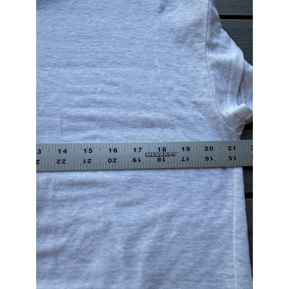 Madewell  off-white women med T-shirt and /knotted tie-front design - Picture 5 of 5